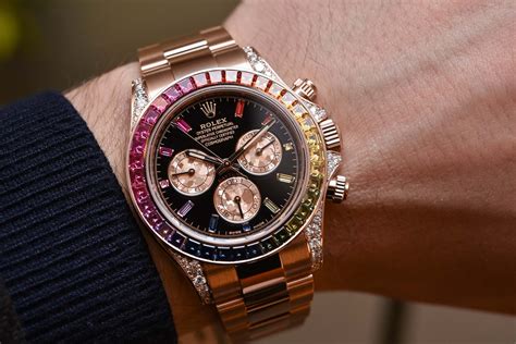 rolex daytona everose gold rainbow|rolex everose rainbow daytona.